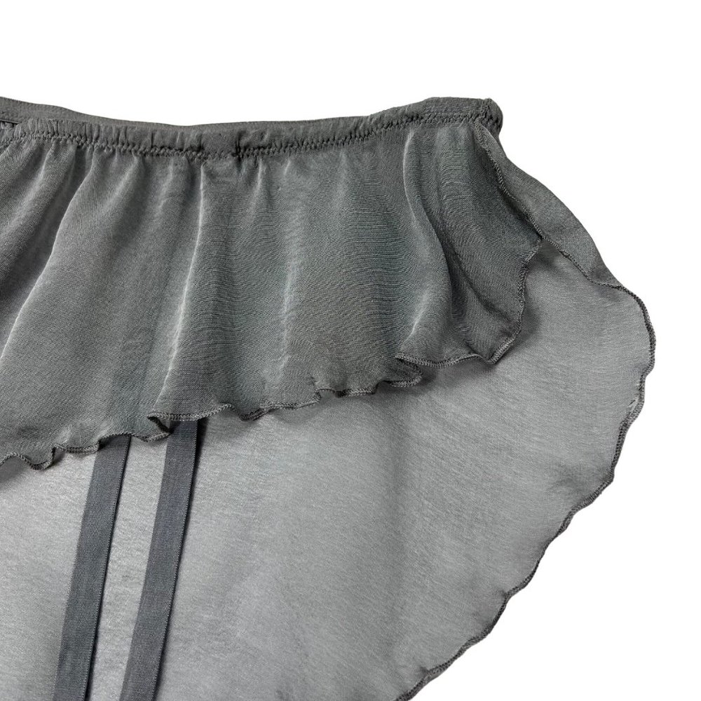 SKIMS Romance Garter Bikini Charcoal Womens XL - Picture 6 of 16